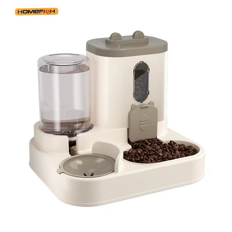 2In 1 Cat Food Dispenser Water and Food Integrated Fully Automatic Cat Food Feeding and Water Dispenser Cute Water Dispenser