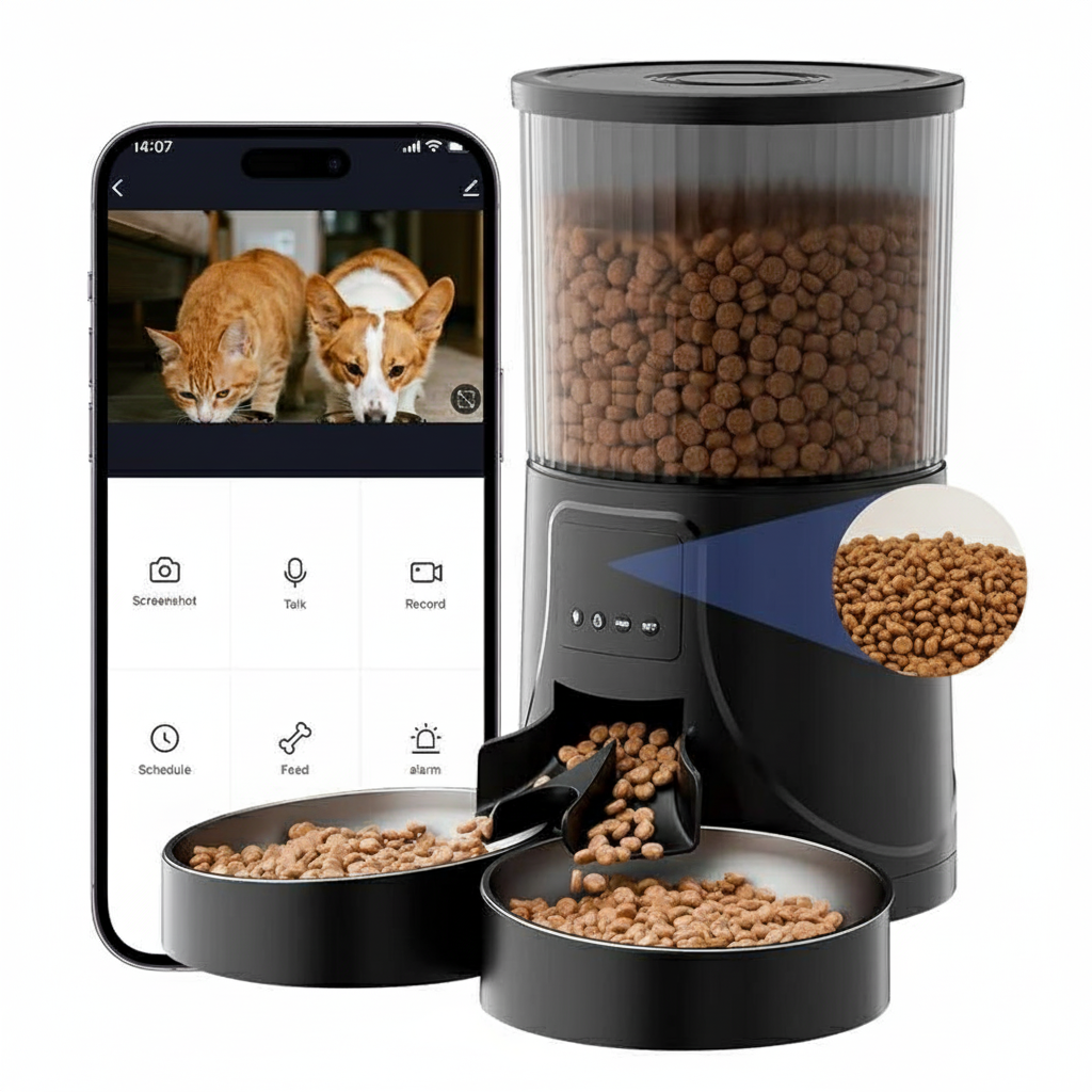 Automatic Pet Feeder with Camera
