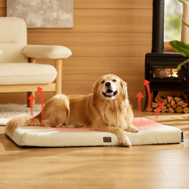 Bedsure Self Warming Pet Bed, Small Self Heating Pet Crate Pad, No Electricity, Thermal Extra Warm Mat Indoor & Outdoor, Non-Slip & Washable Noiseless Animal, Tiktokshopblackfriday Choice, Foot Warmer, Warming Pad, Desk Foot Warmer
