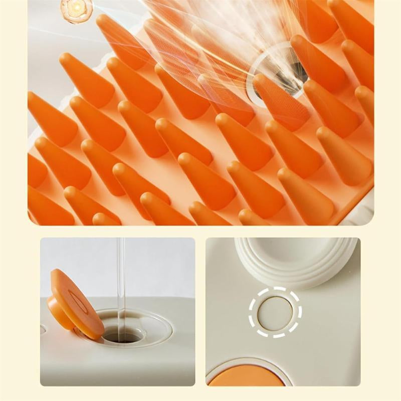 Steam Pet Brush for Pet Hair 3-IN-1 Steamy Cat Brush Grooming Comb for Dog Steam Brush for Cats Remove Flying Fur Steam Advanced Pet Hair Removal Comb Pet Pal Brush Cleaning,Pet Steam Brush,Cat Dog Hair Remover, Adjustable Pet Hair Remover,Pet Steamy Mist