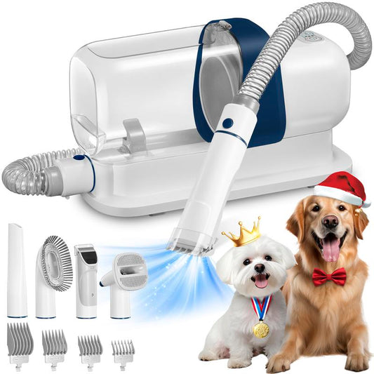 LMVVC Pet Grooming Vacuum Kit for Dogs & Cats, with 2.3L Suction, Cleaning Tools, Animals, Low-Noise Electric Puppy
