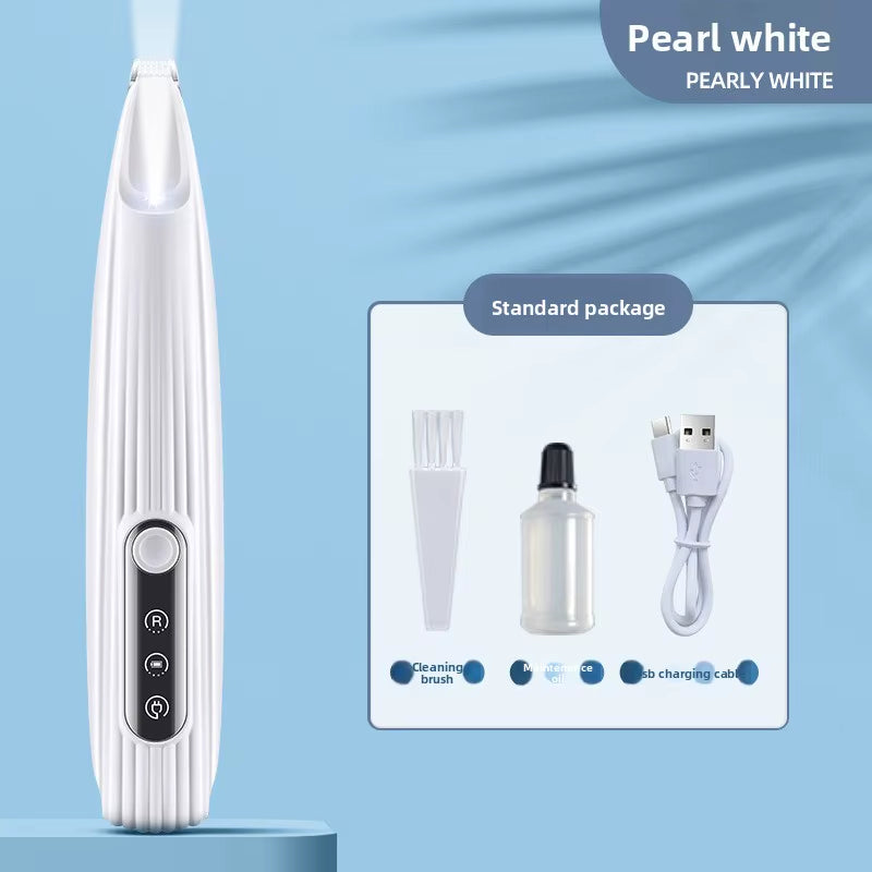 Pet Electric Hair Clipper-Silent Cat/Dog Shaver with Push Scissors, Paw Grooming Tool for Nail & Fur Trimming (Pet Grooming Kit)