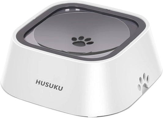 Dog Water Bowl - No-Slip Pet Water Dispenser and Slow Feeder Bowl, 35Oz Capacity