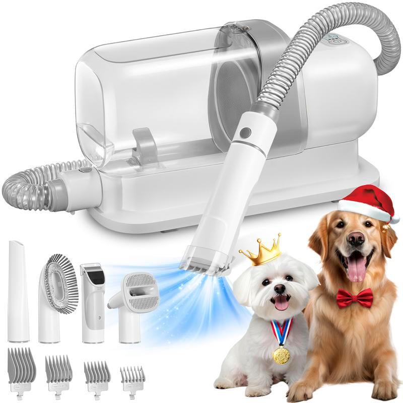 LMVVC Pet Grooming Vacuum Kit for Dogs & Cats, with 2.3L Suction, Cleaning Tools, Animals, Low-Noise Electric Puppy